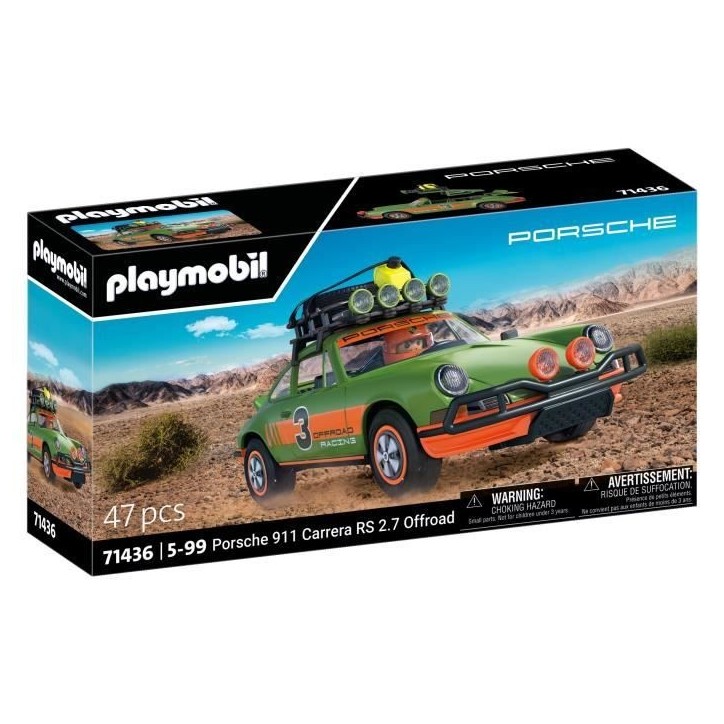 PLAYMOBIL 71436 Porsche 911 Carrera RS 2.7 Offroad Edition, Classic cars, Adulte, Voiture de collection PLAYMOBIL 71436 Porsche 911 Carrera RS 2.7 Offroad Edition, Classic cars, Adulte, Voiture de collection
