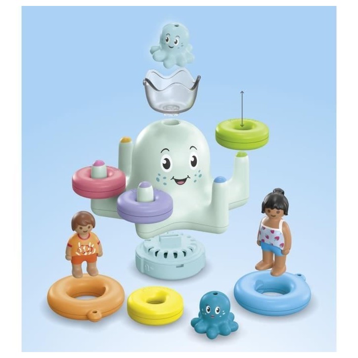 PLAYMOBIL Junior 71438 Manege pieuvre géante, Jouet pour le bain, Junior AQUA Tinti, 17 pieces, Des 12 mois PLAYMOBIL Junior 71438 Manege pieuvre géante, Jouet pour le bain, Junior AQUA Tinti, 17 pieces, Des 12 mois