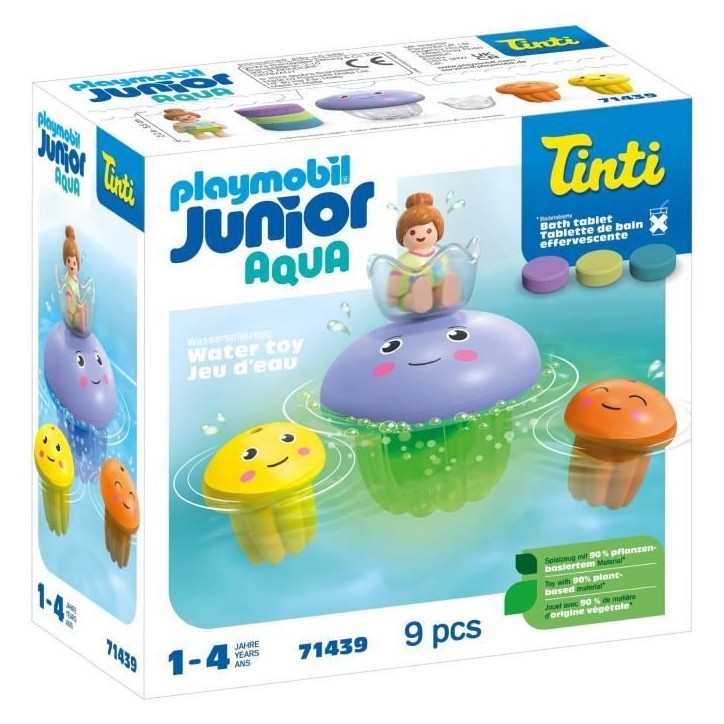 PLAYMOBIL Junior 71439 Famille de méduses, Junior AQUA Tinti, Jouet pour le bain, Des 12 mois PLAYMOBIL Junior 71439 Famille de méduses, Junior AQUA Tinti, Jouet pour le bain, Des 12 mois