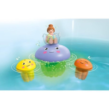 PLAYMOBIL Junior 71439 Famille de méduses, Junior AQUA Tinti, Jouet pour le bain, Des 12 mois