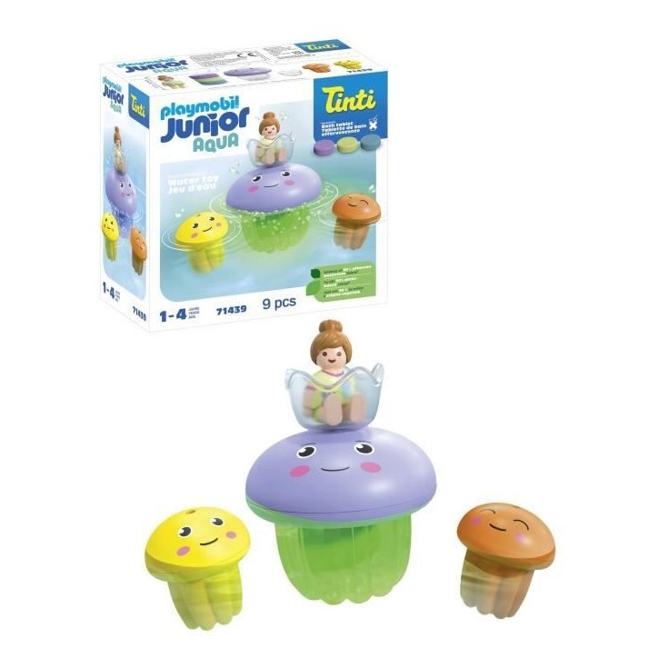 PLAYMOBIL Junior 71439 Famille de méduses, Junior AQUA Tinti, Jouet pour le bain, Des 12 mois PLAYMOBIL Junior 71439 Famille de méduses, Junior AQUA Tinti, Jouet pour le bain, Des 12 mois