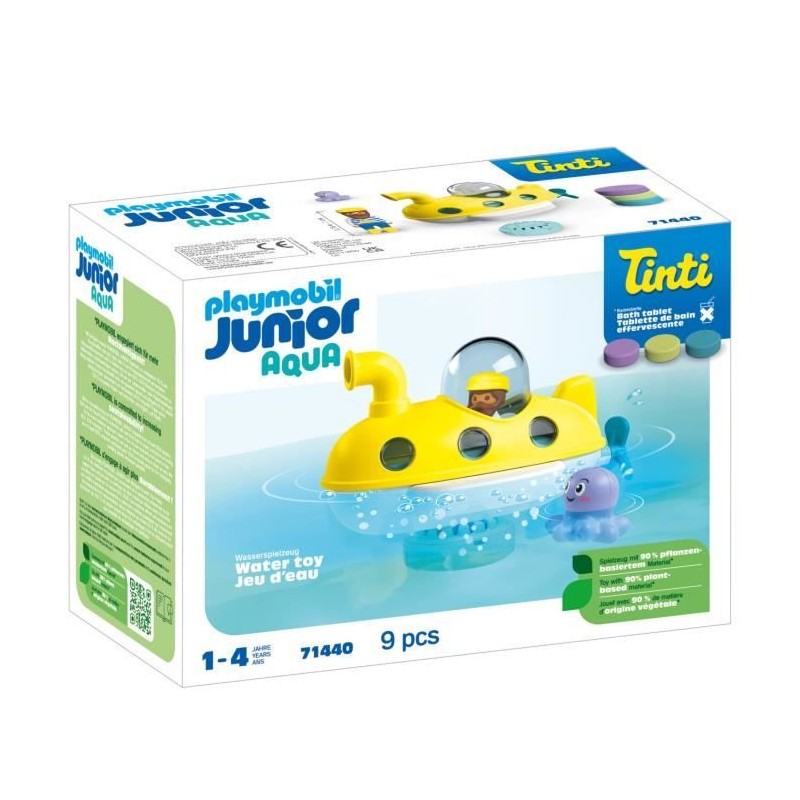 PLAYMOBIL Junior 71440 Sous-marin, Junior AQUA Tinti, Jouet pour le ba PLAYMOBIL Junior 71440 Sous-marin, Junior AQUA Tinti, Jouet pour le ba