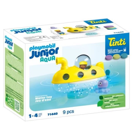 PLAYMOBIL Junior 71440 Sous-marin, Junior AQUA Tinti, Jouet pour le ba