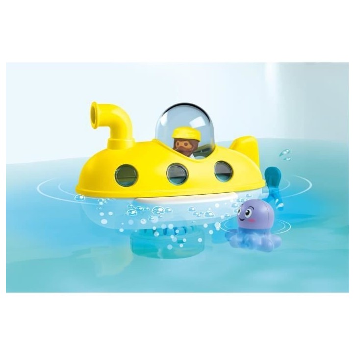 PLAYMOBIL Junior 71440 Sous-marin, Junior AQUA Tinti, Jouet pour le bain, Des 12 mois