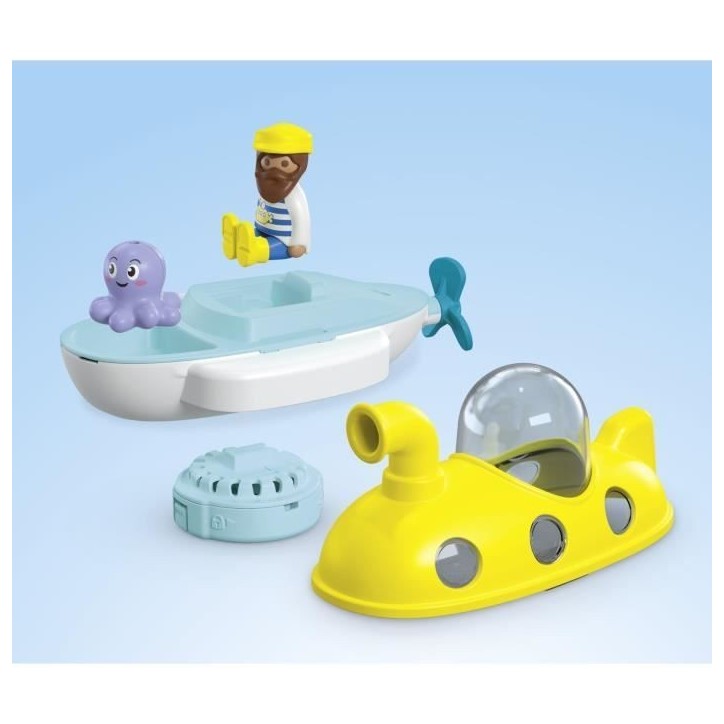 PLAYMOBIL Junior 71440 Sous-marin, Junior AQUA Tinti, Jouet pour le bain, Des 12 mois