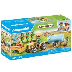 PLAYMOBIL 71442 Fermier avec tracteur et citerne, Country la vie a la