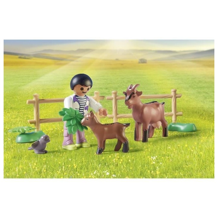 PLAYMOBIL 71442 Fermier avec tracteur et citerne, Country la vie a la ferme, 117 pieces, Des 4 ans PLAYMOBIL 71442 Fermier avec tracteur et citerne, Country la vie a la ferme, 117 pieces, Des 4 ans