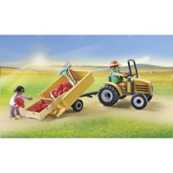 PLAYMOBIL 71442 Fermier avec tracteur et citerne, Country la vie a la