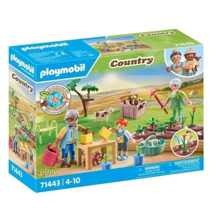 PLAYMOBIL 71443 Grands-parents et potager - Country - Des 4 ans