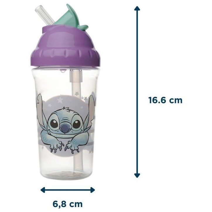 Tasse a paille - THERMOBABY - 295 ml - Anti-fuites - Lilo & Stitch Tasse a paille - THERMOBABY - 295 ml - Anti-fuites - Lilo & Stitch