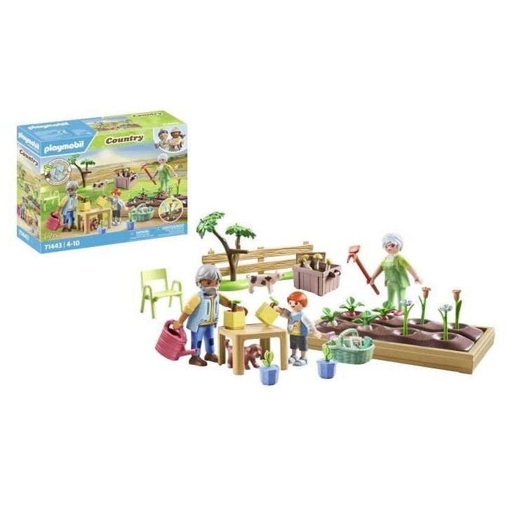 PLAYMOBIL 71443 Grands-parents et potager - Country - Des 4 ans