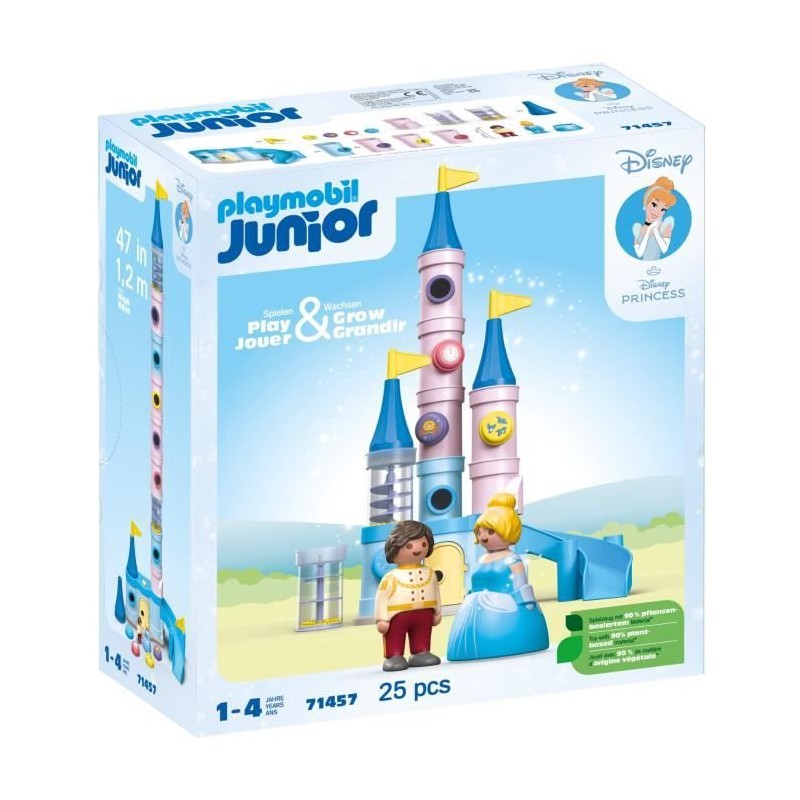 PLAYMOBIL Junior 71457 Cendrillon et Château, Disney, Des 12 mois PLAYMOBIL Junior 71457 Cendrillon et Château, Disney, Des 12 mois