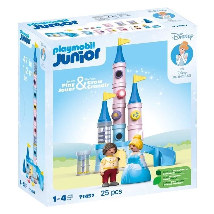 PLAYMOBIL Junior 71457 Cendrillon et Château, Disney, Des 12 mois PLAYMOBIL Junior 71457 Cendrillon et Château, Disney, Des 12 mois