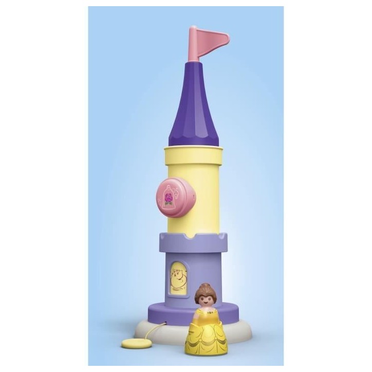 PLAYMOBIL Junior 71458 Belle, Tourelle avec musique, Disney, Des 12 mois
