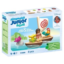 PLAYMOBIL Junior 71459 Vaiana et bateau a voile, Flotte dans l'eau, Jo