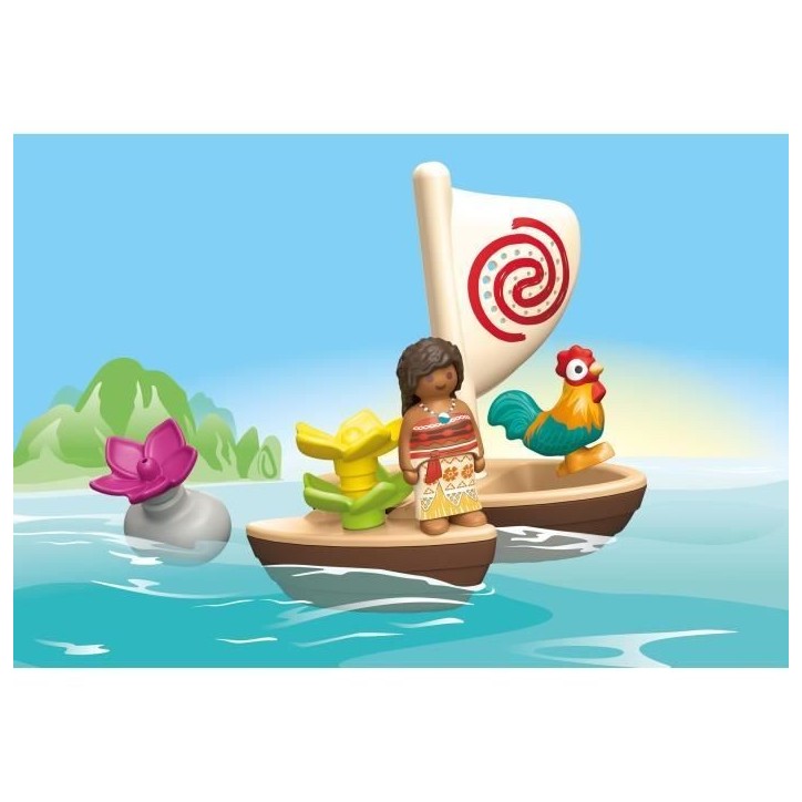 PLAYMOBIL Junior 71459 Vaiana et bateau a voile, Flotte dans l'eau, Jouet pour le bain, Disney, Des 12 mois PLAYMOBIL Junior 71459 Vaiana et bateau a voile, Flotte dans l'eau, Jouet pour le bain, Disney, Des 12 mois