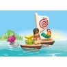 PLAYMOBIL Junior 71459 Vaiana et bateau a voile, Flotte dans l'eau, Jo
