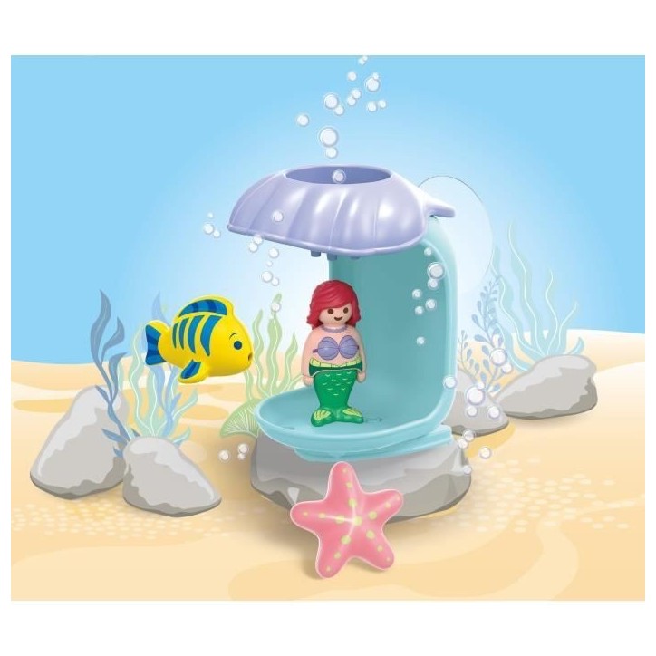PLAYMOBIL Junior 71460 Ariel avec coquillage de bain, Disney, Jouet pour le bain, Des 12 mois