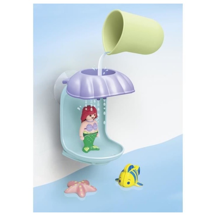 PLAYMOBIL Junior 71460 Ariel avec coquillage de bain, Disney, Jouet pour le bain, Des 12 mois