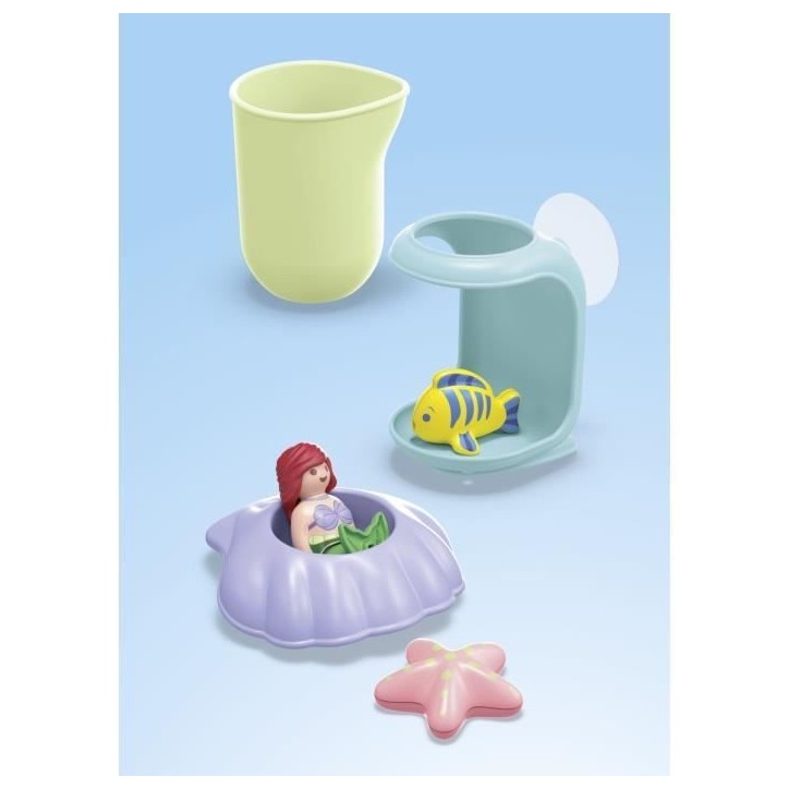 PLAYMOBIL Junior 71460 Ariel avec coquillage de bain, Disney, Jouet pour le bain, Des 12 mois