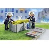 PLAYMOBIL 71465 Pompiers avec coussin de sauvetage - Action Heroes - L