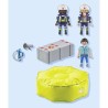 PLAYMOBIL 71465 Pompiers avec coussin de sauvetage - Action Heroes - L