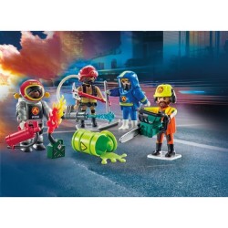 PLAYMOBIL 71468 My figures : métiers a risque - avec quatres personna