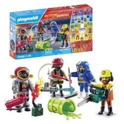 PLAYMOBIL 71468 My figures : métiers a risque - avec quatres personna