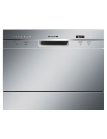 Lave-vaisselle compact pose libre BRANDT DFC6519S - Induction - 6 couverts - L55cm - 49dB - Inox