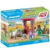 PLAYMOBIL 71471 Vétérinaire avec animaux de la ferme, Country la fer
