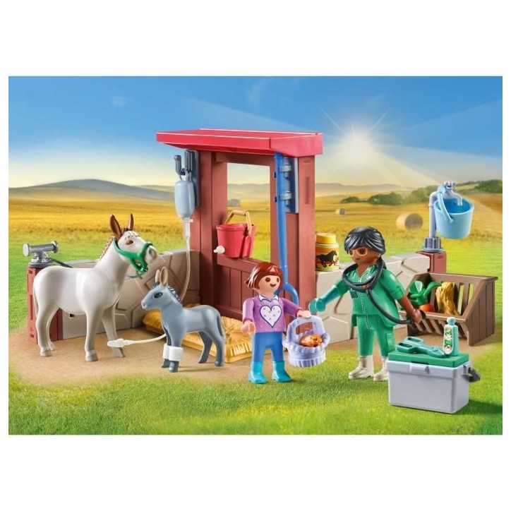 PLAYMOBIL 71471 Vétérinaire avec animaux de la ferme, Country la ferme, 55 pieces, Des 4 ans PLAYMOBIL 71471 Vétérinaire avec animaux de la ferme, Country la ferme, 55 pieces, Des 4 ans