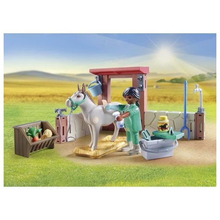PLAYMOBIL 71471 Vétérinaire avec animaux de la ferme, Country la ferme, 55 pieces, Des 4 ans PLAYMOBIL 71471 Vétérinaire avec animaux de la ferme, Country la ferme, 55 pieces, Des 4 ans