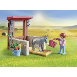 PLAYMOBIL 71471 Vétérinaire avec animaux de la ferme, Country la fer