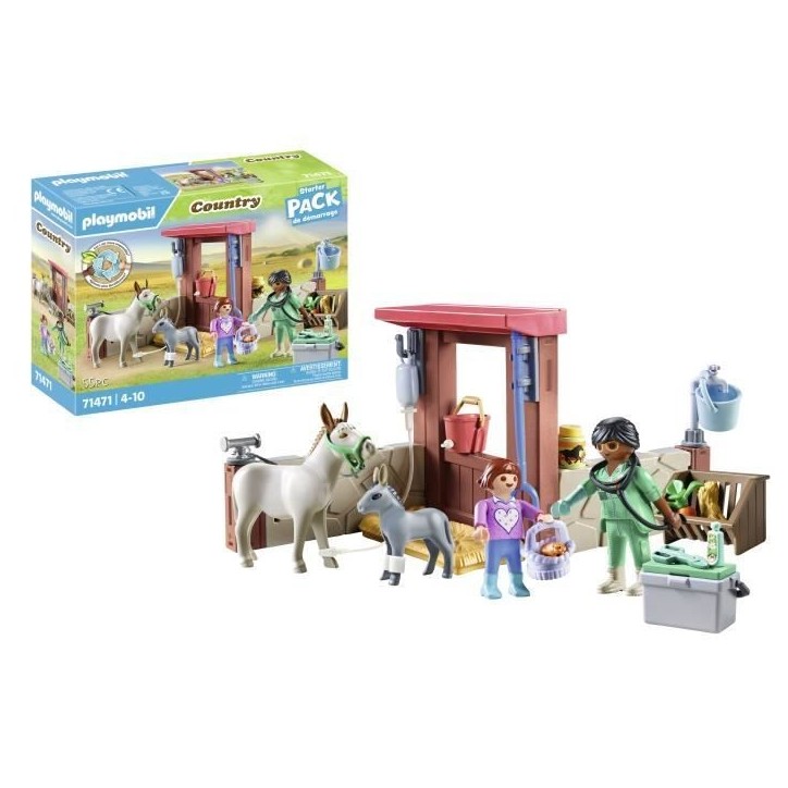 PLAYMOBIL 71471 Vétérinaire avec animaux de la ferme, Country la ferme, 55 pieces, Des 4 ans PLAYMOBIL 71471 Vétérinaire avec animaux de la ferme, Country la ferme, 55 pieces, Des 4 ans
