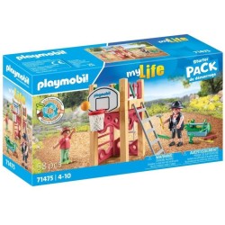 PLAYMOBIL 71475 Charpentier avec tourelle de jeu - My Life - 58 pieces
