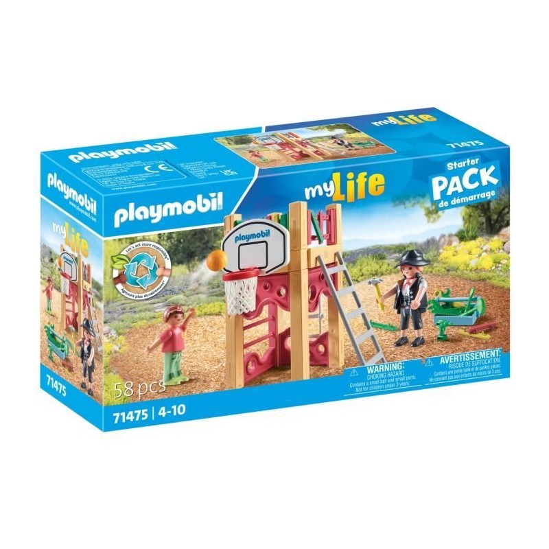 PLAYMOBIL 71475 Charpentier avec tourelle de jeu - My Life - 58 pieces PLAYMOBIL 71475 Charpentier avec tourelle de jeu - My Life - 58 pieces