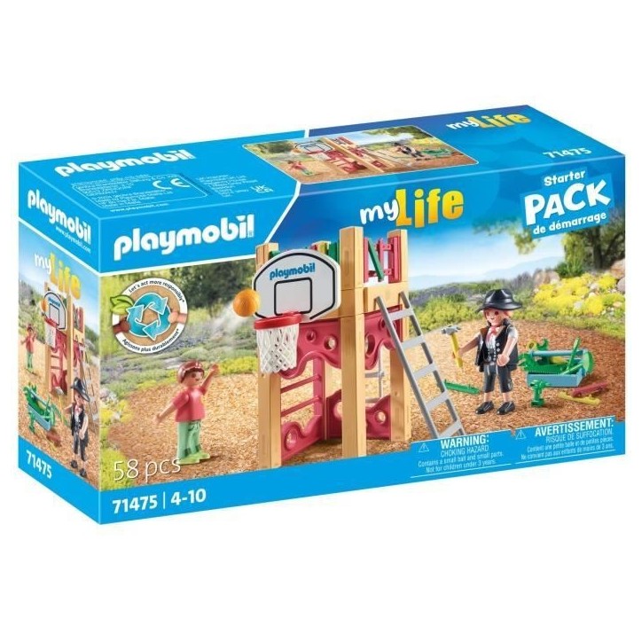 PLAYMOBIL 71475 Charpentier avec tourelle de jeu - My Life - 58 pieces - Jeu de rôle créatif PLAYMOBIL 71475 Charpentier avec tourelle de jeu - My Life - 58 pieces - Jeu de rôle créatif