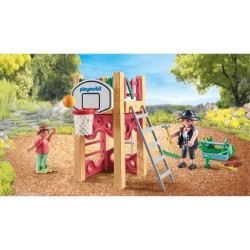 PLAYMOBIL 71475 Charpentier avec tourelle de jeu - My Life - 58 pieces