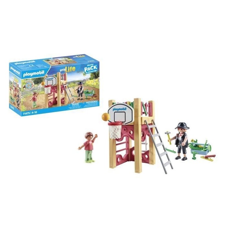 PLAYMOBIL 71475 Charpentier avec tourelle de jeu - My Life - 58 pieces - Jeu de rôle créatif PLAYMOBIL 71475 Charpentier avec tourelle de jeu - My Life - 58 pieces - Jeu de rôle créatif