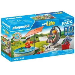PLAYMOBIL 71476 StarterPack Maman et enfant avec fauteuil suspendu, My