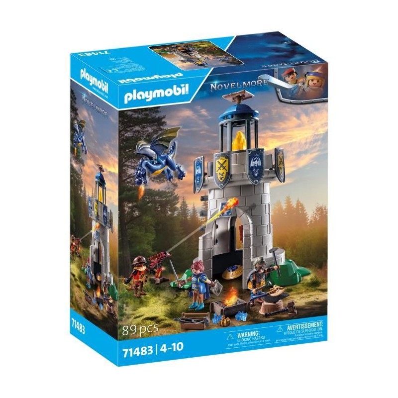 PLAYMOBIL 71483 Novelmore Tourelle des chevaliers de Novelmore avec dr PLAYMOBIL 71483 Novelmore Tourelle des chevaliers de Novelmore avec dr