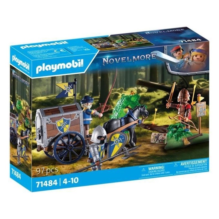 PLAYMOBIL 71484 Convoi de Novelmore avec bandit, Novelmore, Chevaliers et voleurs, Des 5 ans