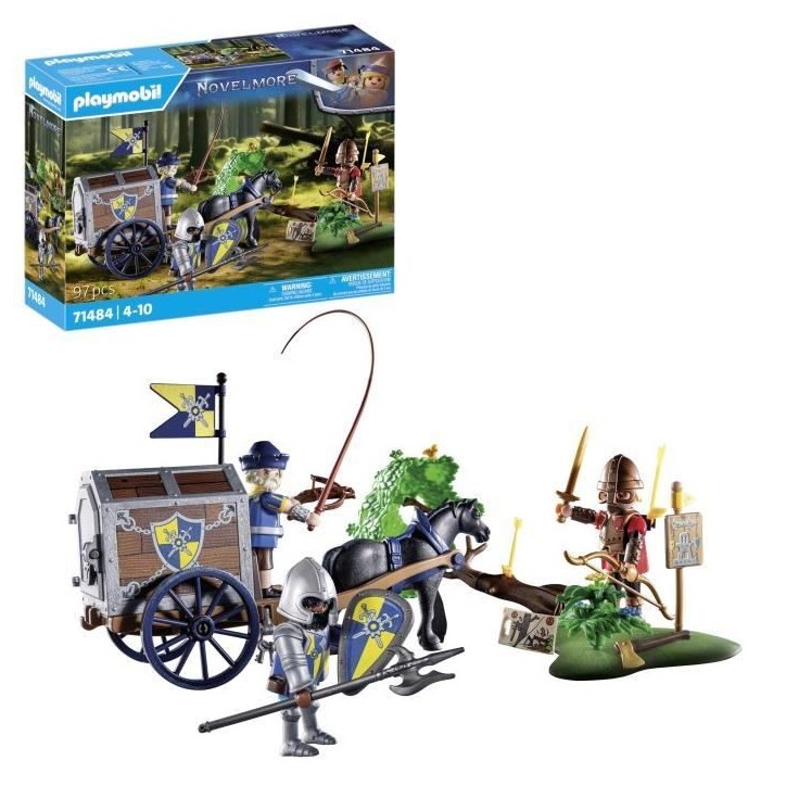 PLAYMOBIL 71484 Convoi de Novelmore avec bandit, Novelmore, Chevaliers et voleurs, Des 5 ans