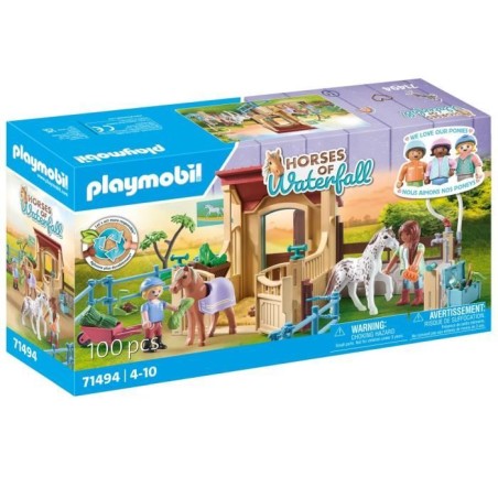 PLAYMOBIL 71494 Cavalieres avec box et poneys - Horses of Waterfall -