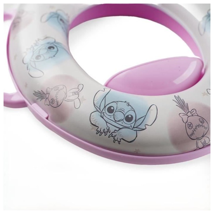 RÉDUCTEUR WC CONFORT AVEC POIGNÉES LILO et STITCH