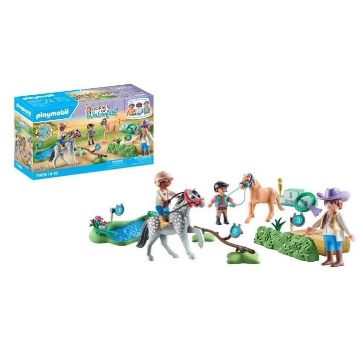 PLAYMOBIL 71495 Cavaliers poneys et saut d'obstacles PLAYMOBIL 71495 Cavaliers poneys et saut d'obstacles