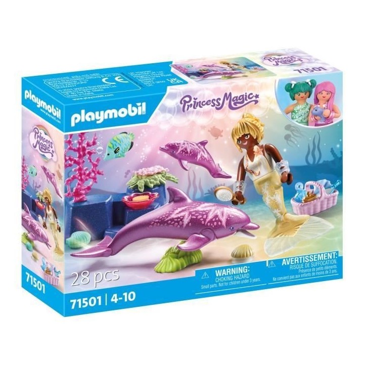 PLAYMOBIL 71501 Sirene avec dauphins PLAYMOBIL 71501 Sirene avec dauphins