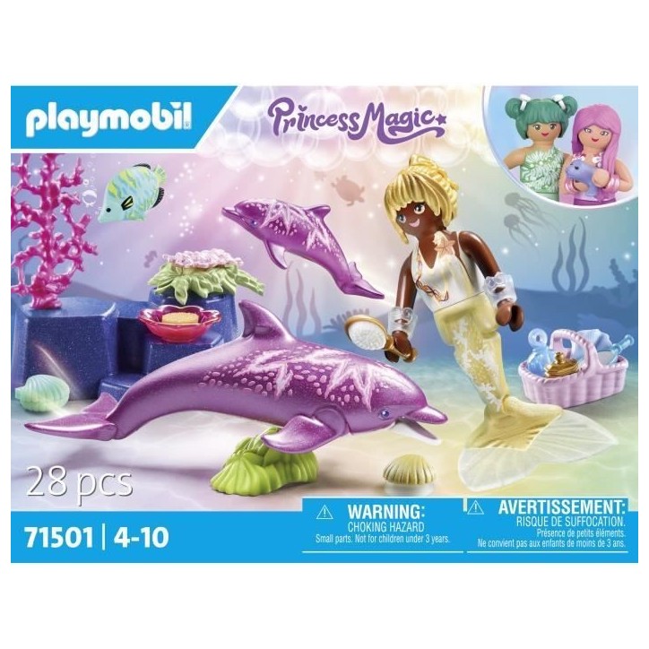 PLAYMOBIL 71501 Sirene avec dauphins PLAYMOBIL 71501 Sirene avec dauphins