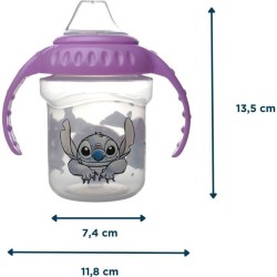 Tasse a poignées - THERMOBABY - 250 ml - Bec silicone - Lilo & Stitch