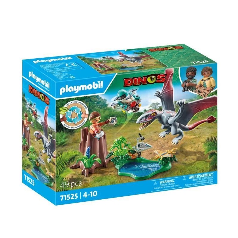 PLAYMOBIL 71525 Drone d'observation avec dimorphodon, Dinos, 49 pieces PLAYMOBIL 71525 Drone d'observation avec dimorphodon, Dinos, 49 pieces